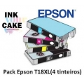 Pack 4 Tinteiros Alimentares Epson T18XL BK/C/M/Y